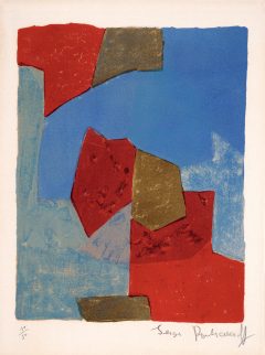 Serge Poliakoff, Composition bleue et rouge