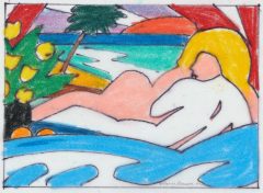 Tom Wesselmann, Study for Sunset Nude (Big Scene)