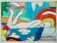 Tom Wesselmann, Study for Sunset Nude (Two Legs Up)